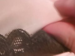 Bisexual Handjob Lingerie Masturbation Cumshot 